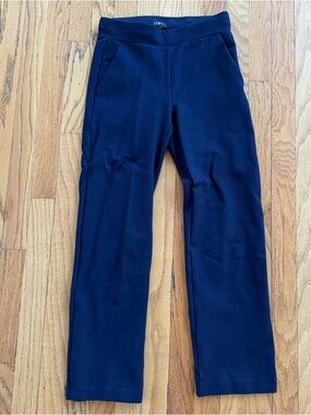 LOFT Women's Navy Straight-Leg Ponte Pants